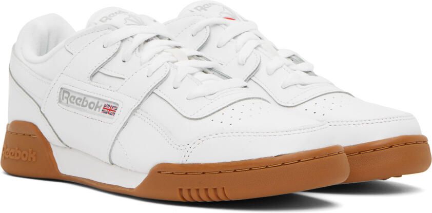 Reebok Classics White Leather Workout Plus Sneakers - Picture 2
