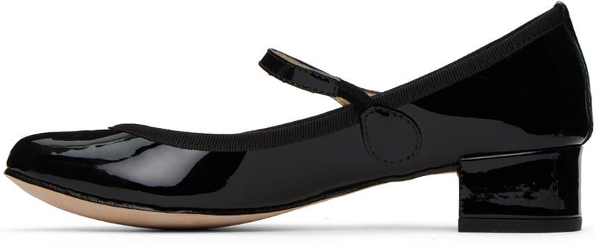 Repetto Black Rose Mary Jane Heels - Picture 4