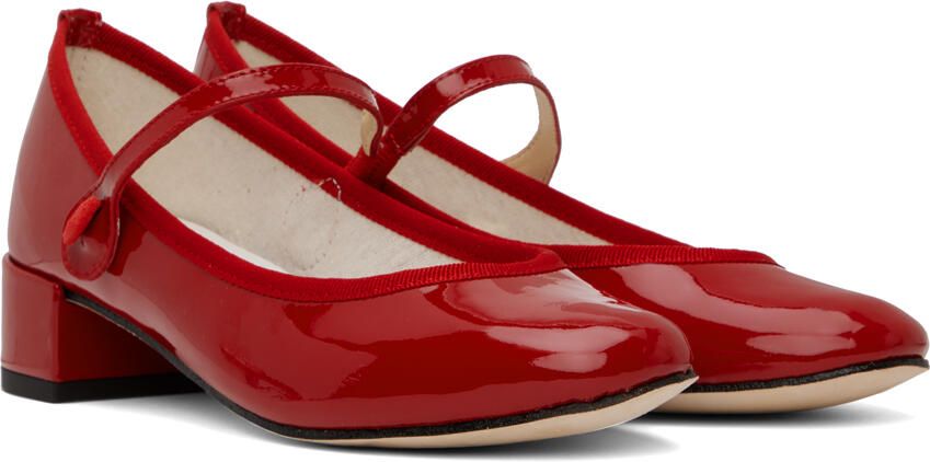 Repetto Red Rose Heels - Picture 3