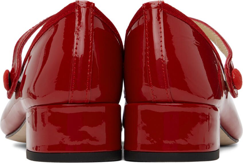 Repetto Red Rose Heels