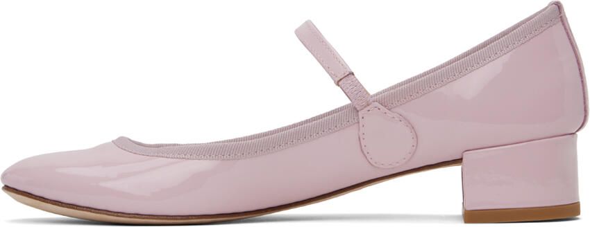 Repetto SSENSE Exclusive Pink Rose Ballerina Heels - Picture 3