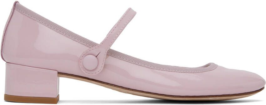 Repetto SSENSE Exclusive Pink Rose Ballerina Heels - Picture 5