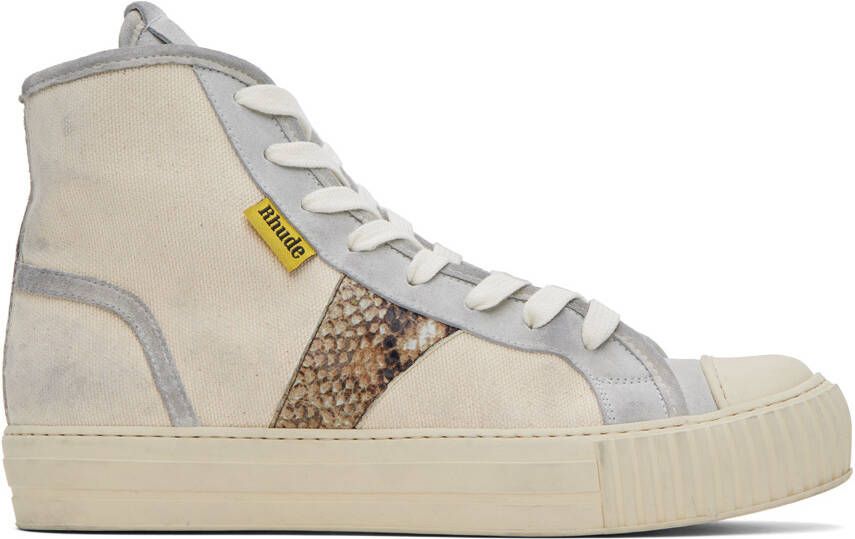 Rhude Beige Bel Airs Sneakers - Picture 5