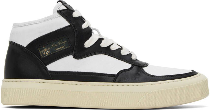 Rhude Black & White Cabriolets Sneakers - Picture 5