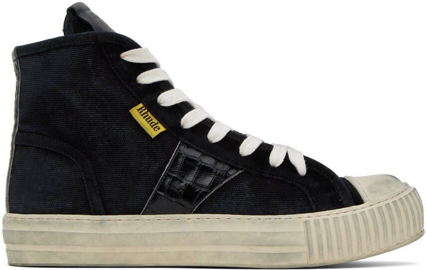 Rhude Black Bel Airs Sneakers - Picture 5