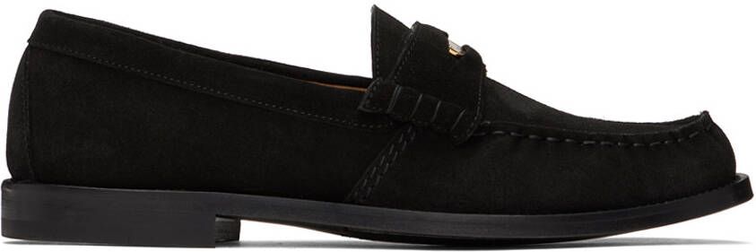 Rhude Black Suede Penny Loafers - Picture 5