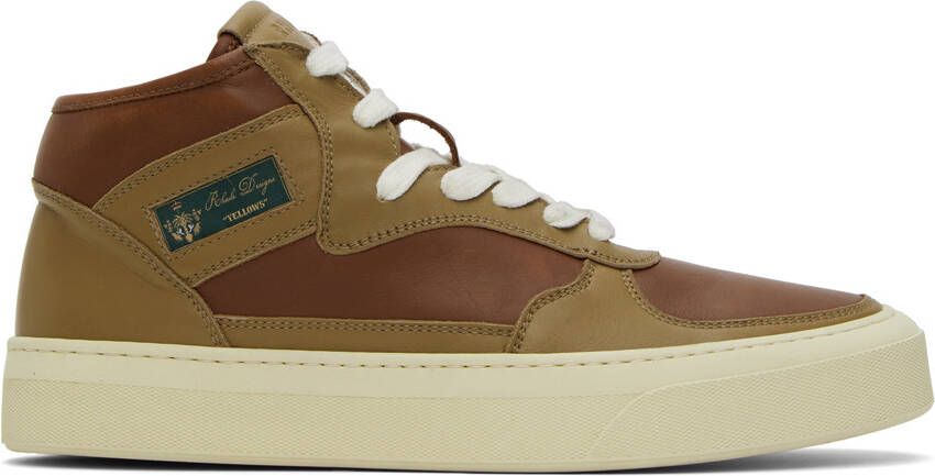Rhude Khaki & Brown Cabriolets Sneakers - Picture 5