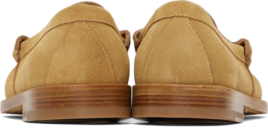 Rhude Beige Suede Penny Loafers