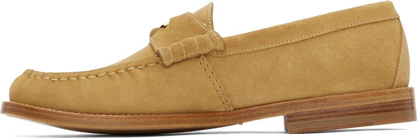 Rhude Beige Suede Penny Loafers - Picture 4