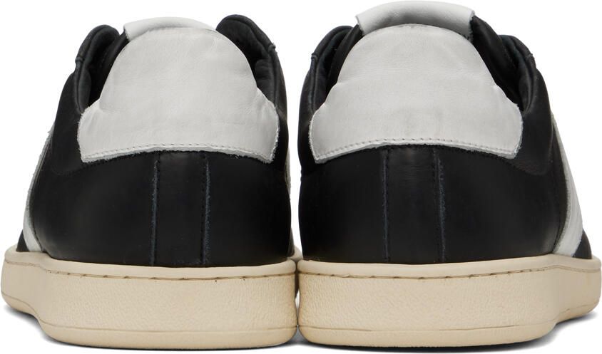 Rhude Black & White Court Sneakers