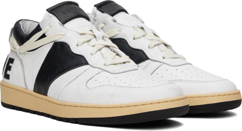 Rhude Black & White Rhecess Low Sneakers - Picture 2