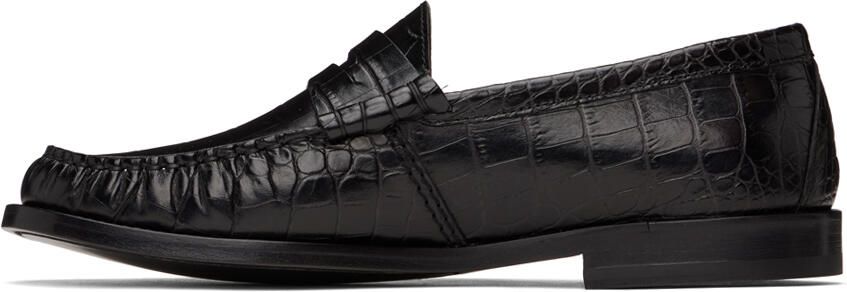 Rhude Black Croc Penny Loafers - Picture 4