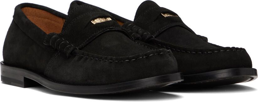 Rhude Black Suede Penny Loafers - Picture 2