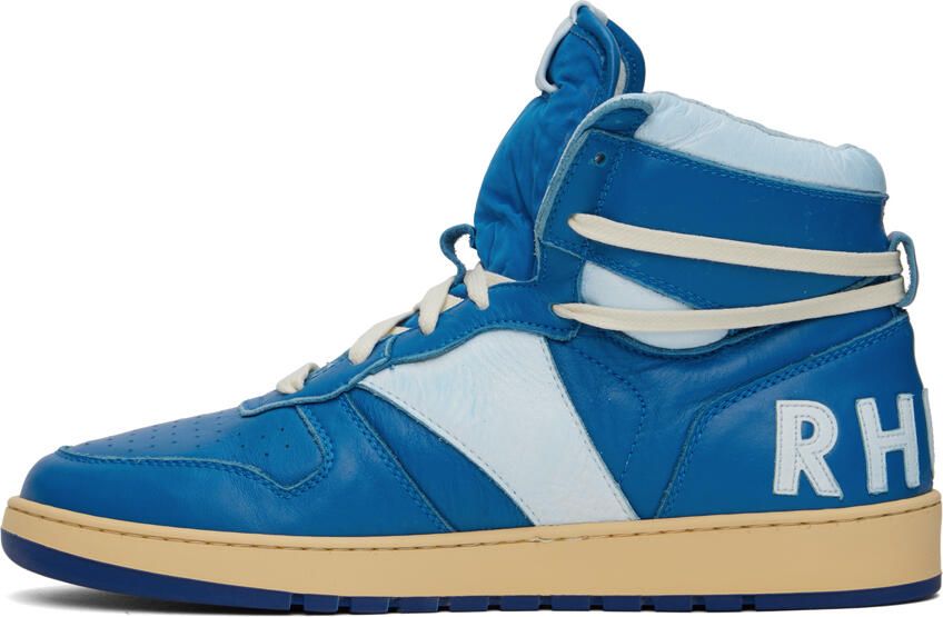 Rhude Blue Rhecess Hi Sneakers - Picture 3