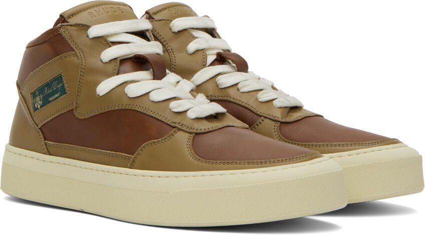 Rhude Khaki & Brown Cabriolets Sneakers - Picture 2