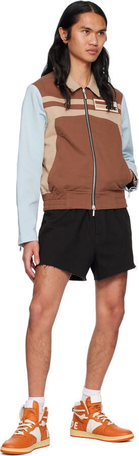 Rhude Orange & White Rhecess Hi Sneakers - Picture 4