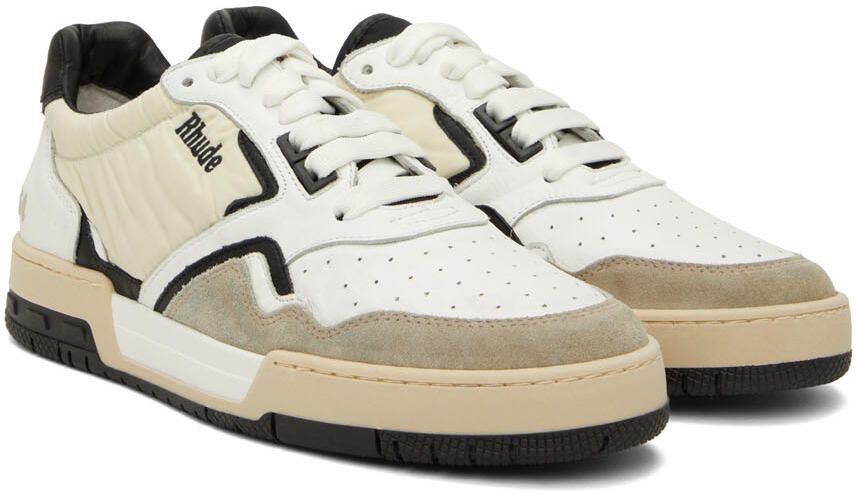 Rhude SSENSE Exclusive Beige Racing Sneakers - Picture 2