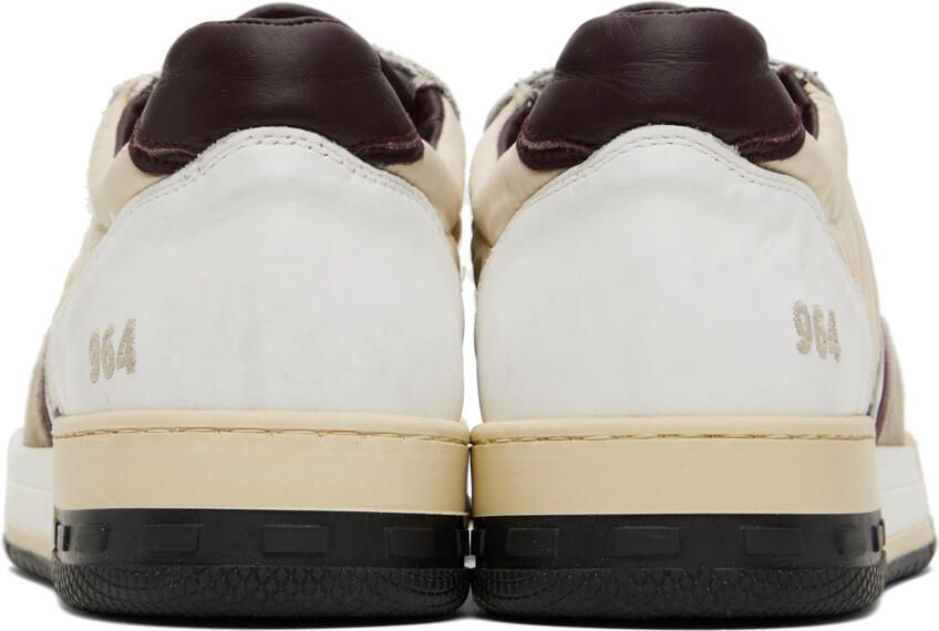 Rhude White & Beige Racing Sneakers
