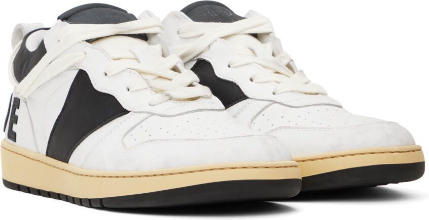 Rhude White & Black Rhecess Low Sneakers - Picture 2