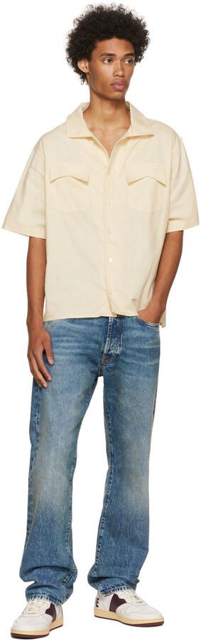 Rhude White & Brown Rhecess Low Sneakers - Picture 4