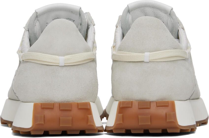 Rhude White & Gray Runner Sneakers