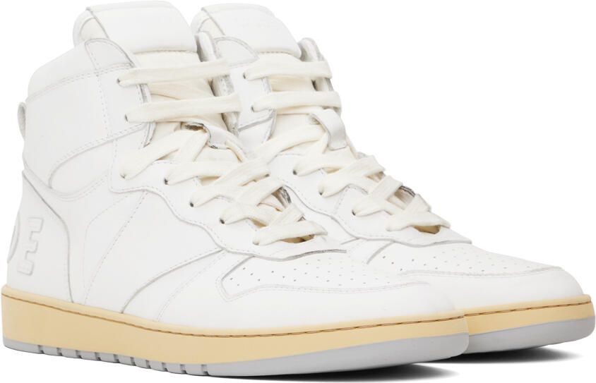 Rhude White & Green Rhecess Low Sneakers - Picture 5