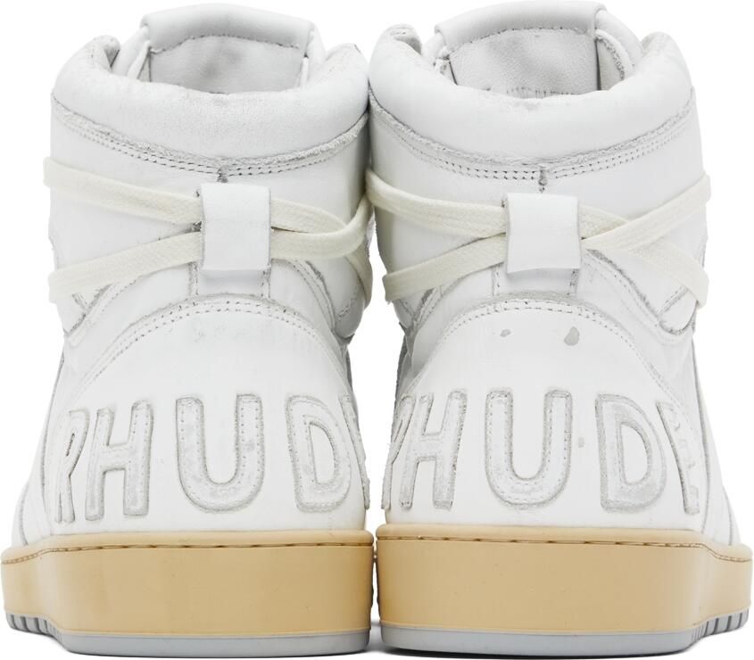Rhude White Rhecess Hi Sneakers