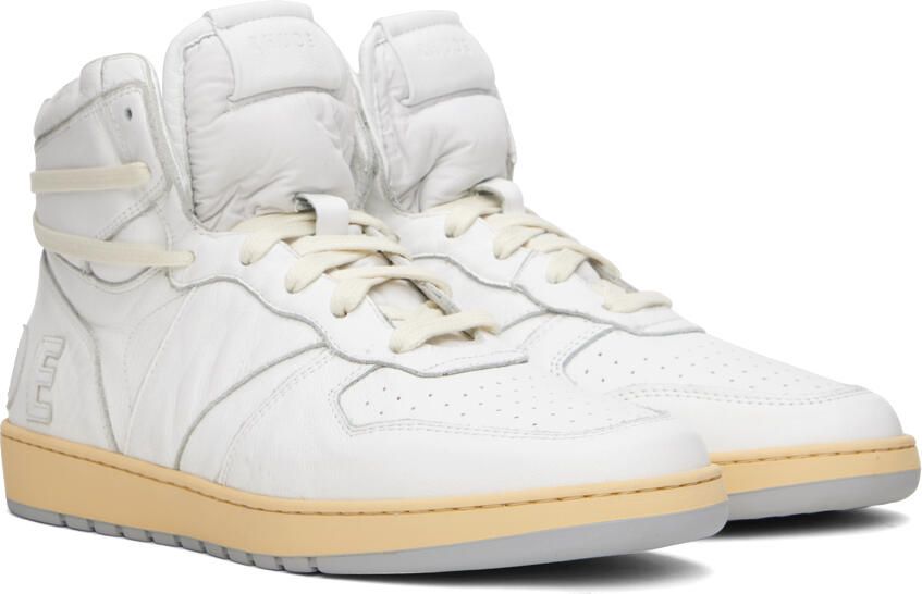 Rhude White Rhecess Hi Sneakers - Picture 2