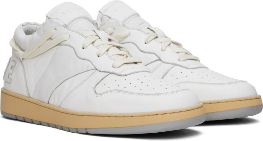 Rhude White Rhecess Low Sneakers - Picture 2