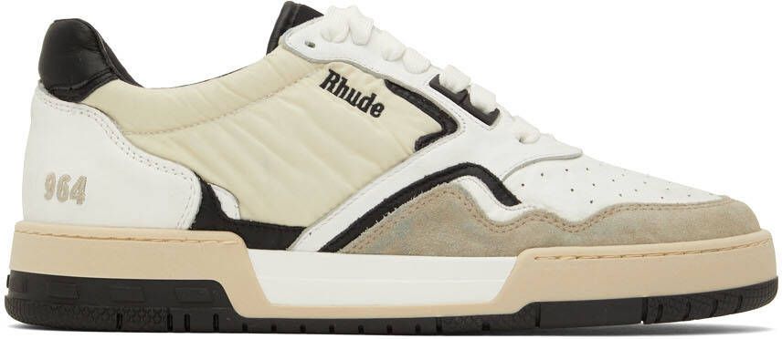 Rhude SSENSE Exclusive Beige Racing Sneakers - Picture 5