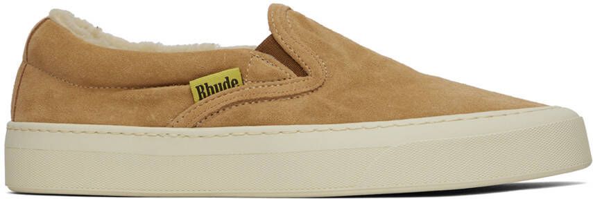Rhude Tan Flag Sneakers