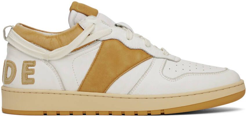 Rhude SSENSE Exclusive White & Black Rhecess Low Sneakers - Picture 4