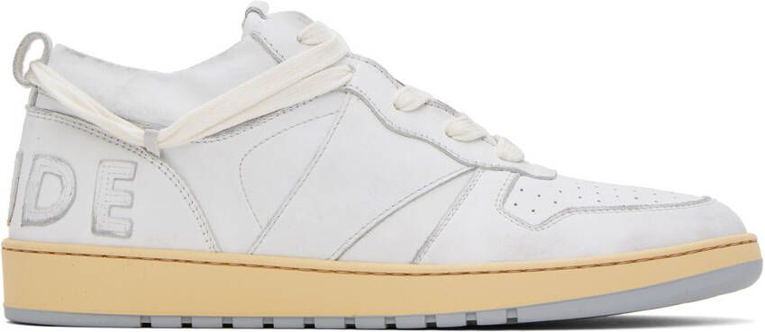 Rhude White Rhecess-Low Sneakers - Picture 5