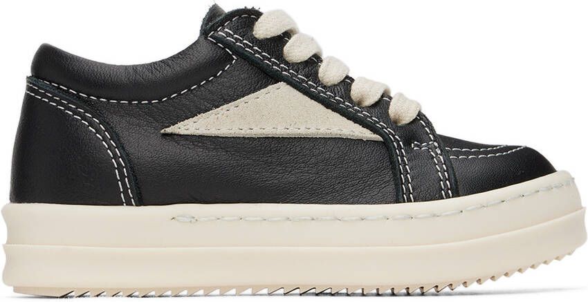 Rick Owens Baby Black & Off-White Vintage Sneakers