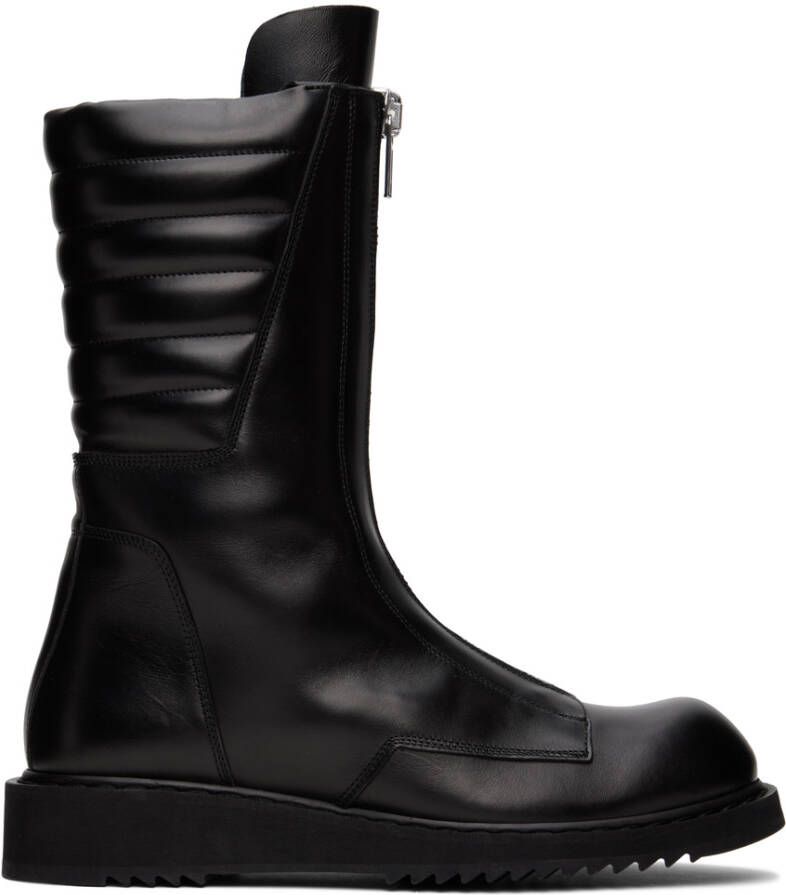 Rick Owens Black Basket Creeper Boots - Picture 5