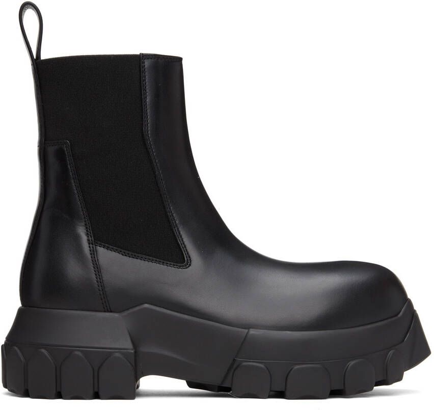 Rick Owens Black Beatle Bozo Tractor Boots