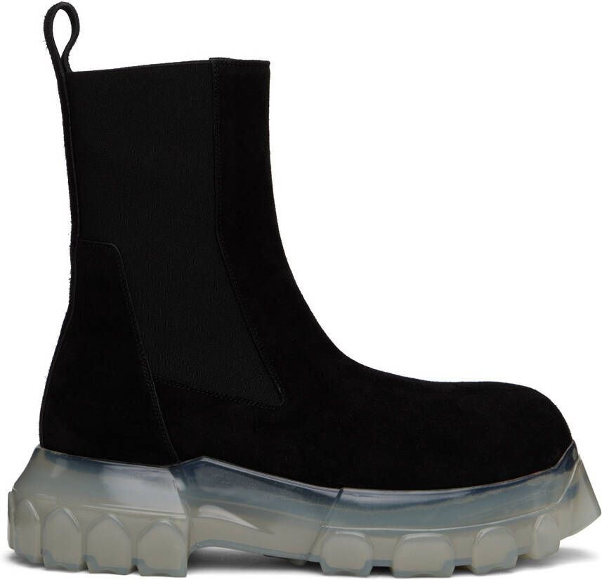 Rick Owens Black Beatle Bozo Tractor Boots - Picture 5