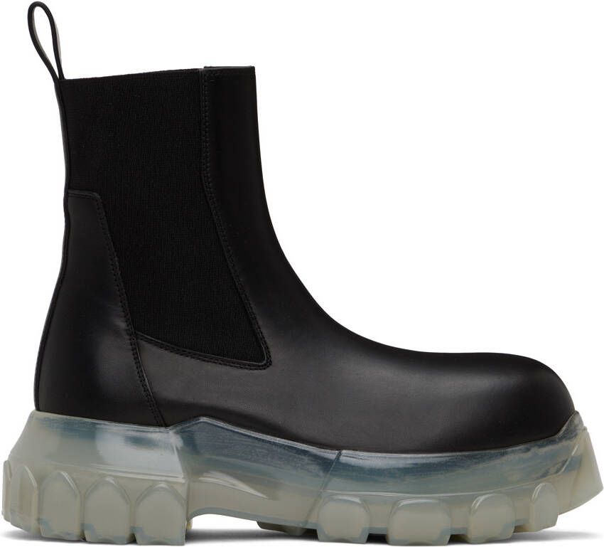 Rick Owens Black Beatle Bozo Tractor Boots