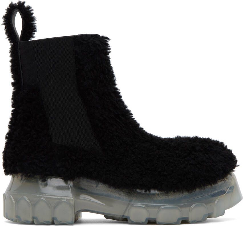 Rick Owens Black Beatle Bozo Tractor Boots - Picture 5