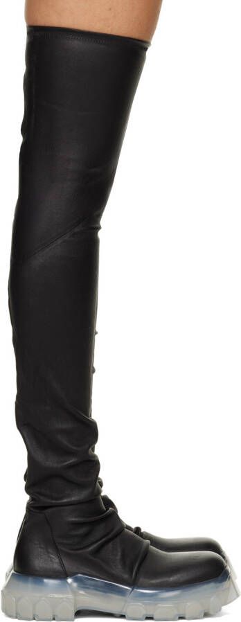Rick Owens Black Bozo Stocking Boots - Picture 5
