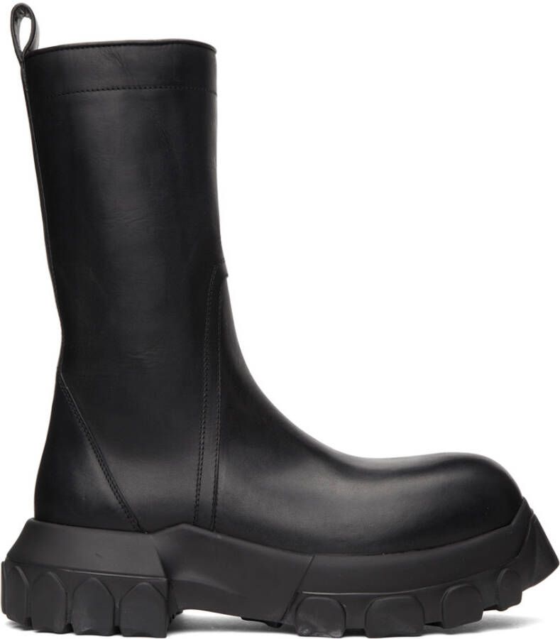 Rick Owens Black Creeper Bozo Tractor Boots - Picture 5