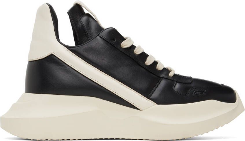 Rick Owens Black Geth Sneakers - Picture 2