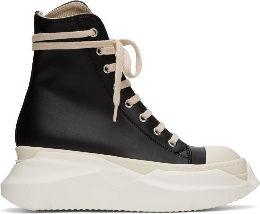 Rick Owens DRKSHDW Black Abstract High-Top Sneakers