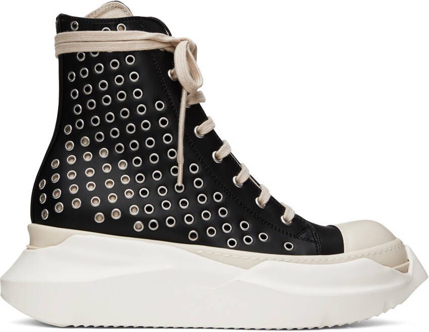 Rick Owens DRKSHDW Black Abstract Sneakers - Picture 5