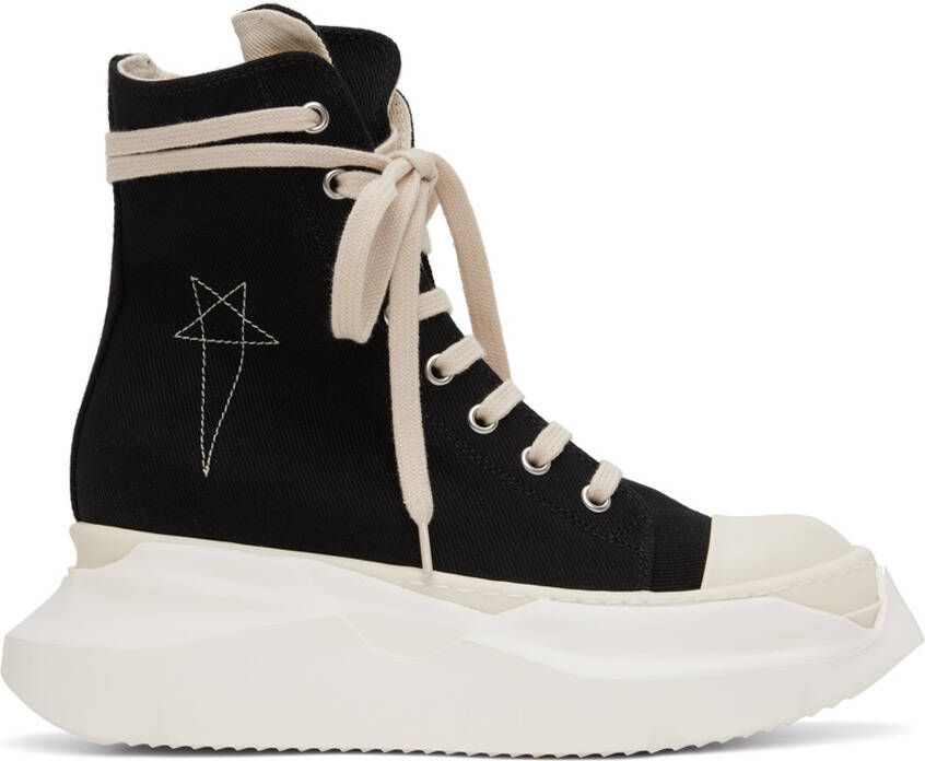 Rick Owens DRKSHDW Black Abstract Sneakers - Picture 5