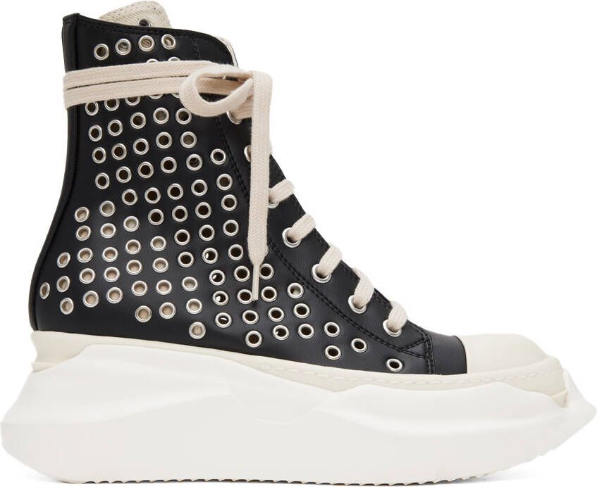 Rick Owens DRKSHDW Black Abstract Sneakers