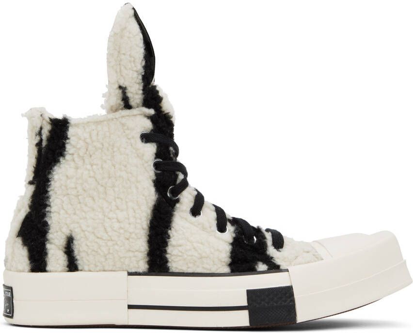 Rick Owens DRKSHDW Black & White Converse Edition Turbodrk Sneakers