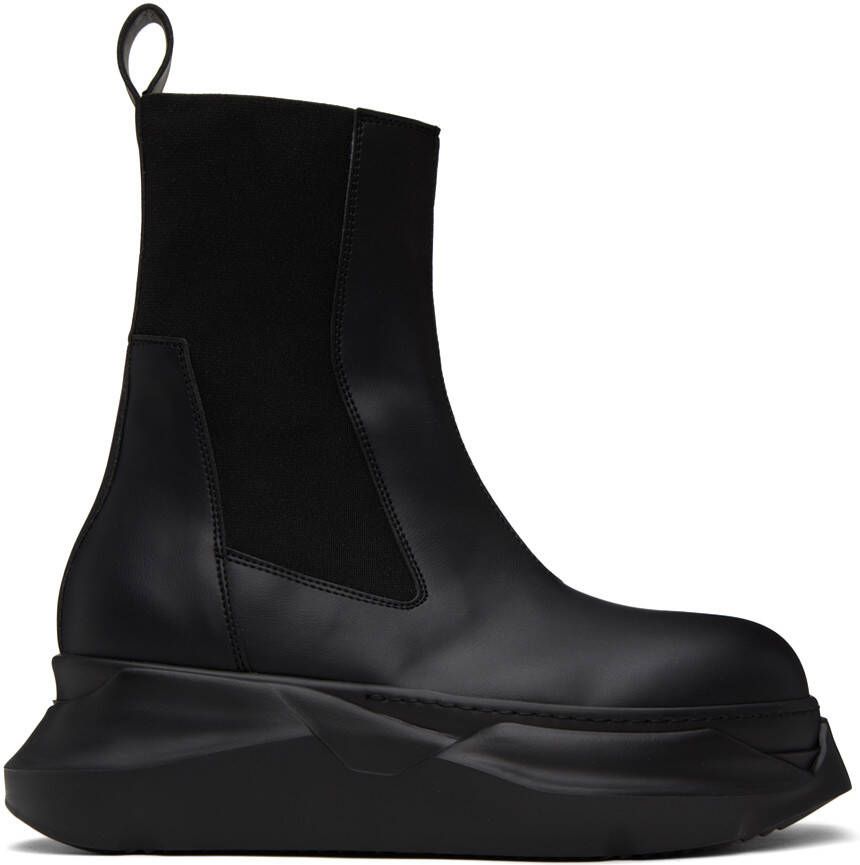 Rick Owens DRKSHDW Black Beatle Abstract Boots - Picture 5