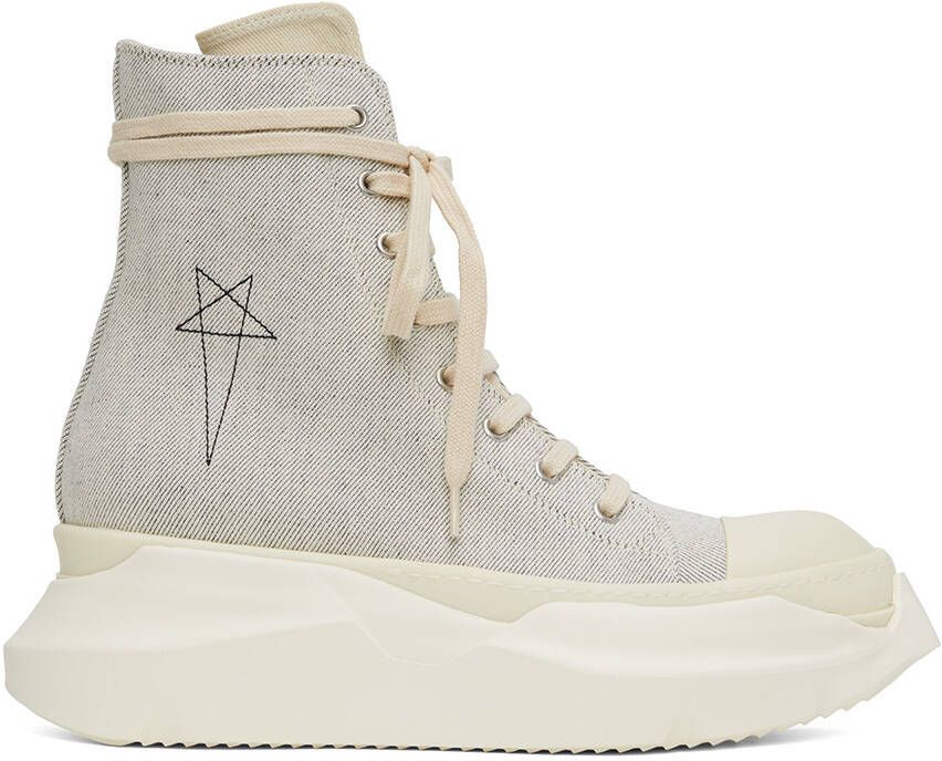 Rick Owens DRKSHDW Gray Abstract Sneakers - Picture 5