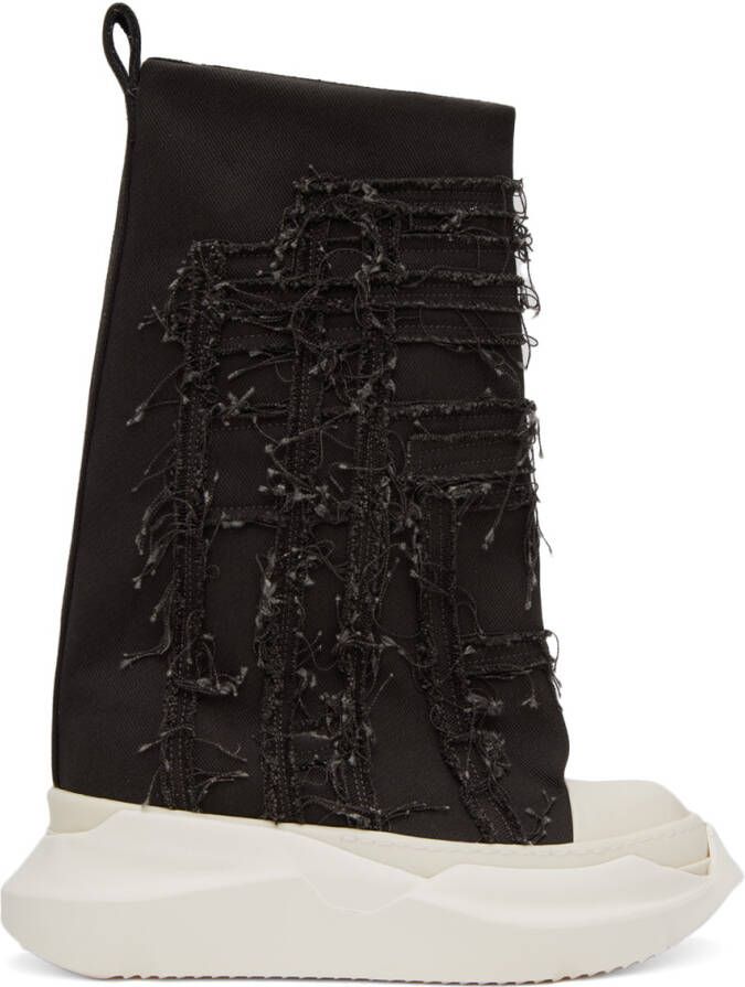 Rick Owens DRKSHDW Black Slashed Fogachine Sneakers - Picture 5